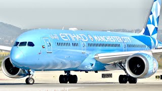 (4K) Barcelona El Prat Planespotting B777,A330,B787 Arrivals and Departures!