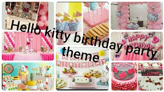 Hello kitty birthday party decorations theme ideas