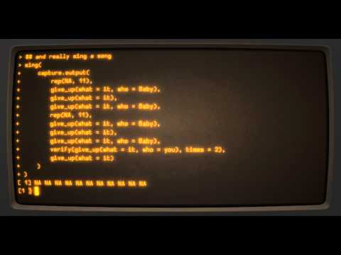 Sing a song within R (programming language)