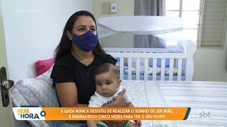 A Luiza Nunca Desistiu De Realizar O Sonho De Ser Mãe, E Engravidou Cinco Vezes Para Ter O Seu Filh