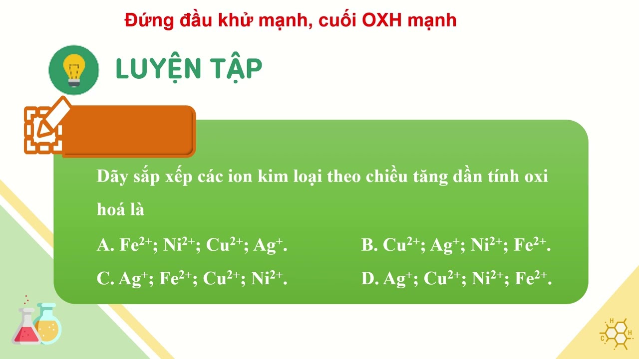 TIẾT 2  BÀI 15  THẾ ĐIỆN CỰC VÀ NGUỒN ĐIỆN HOÁ HỌC
