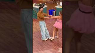 Nia Sharma With Arjun Bijlani On Set Of Laughter Chefs