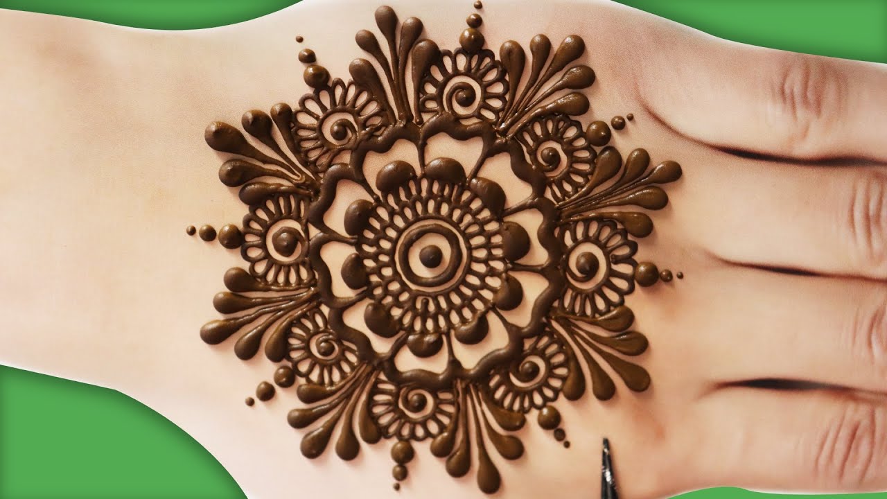 Eid Special Very Beautiful Mehandi Design For Back Hands - Mandala Back ...