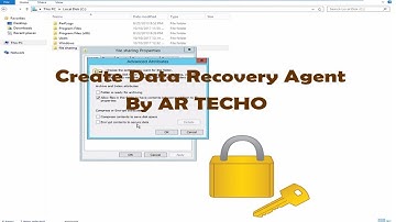 How To Create Data Recovery Agent on Window Server 2012 R2