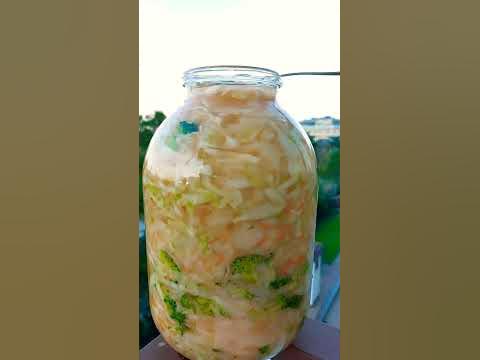 #заготовки. ФЕРМЕНТИРОВАННАЯ (КВАШЕННАЯ) КАПУСТА +БРОККОЛИ! НАТУРАЛЬНЫЙ ...