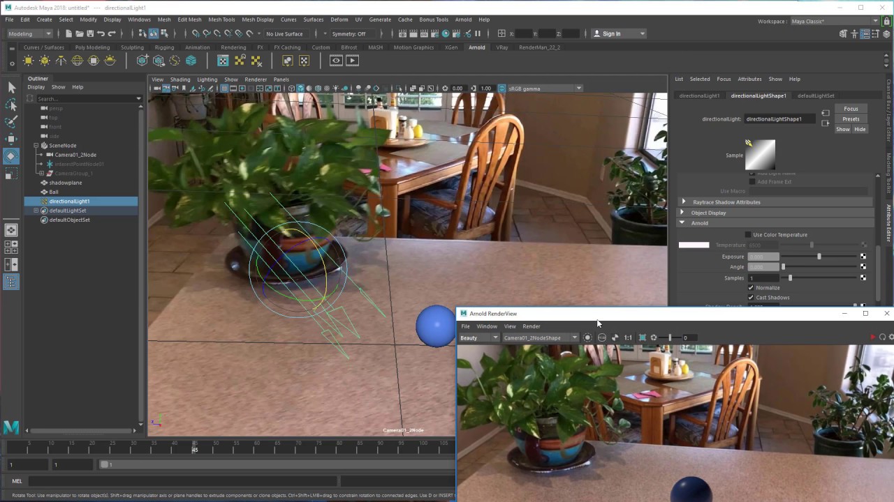 Using Maya to integrate 3D objects with video background - YouTube