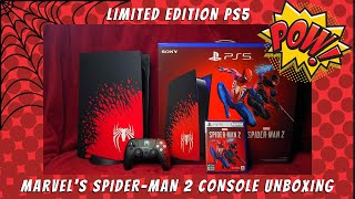 MARVEL'S SPIDER-MAN 2 LIMITED EDITION PS5 CONSOLE UNBOXING