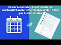 Scheduled cloud flow  sharepoint daten wchentlich schicken