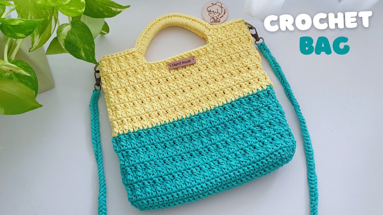 🧶How to Crochet a Bag Crochet Crossbody Bag and Handbag Crochet