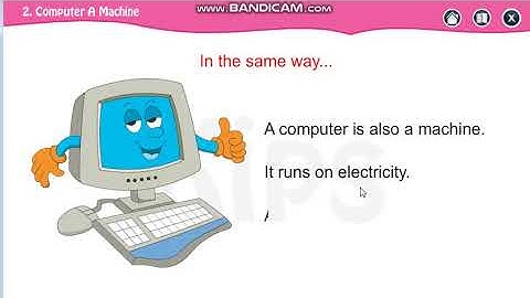 Std I Lesson2 Computer A Machine _Part1 #computerclass1 #std1