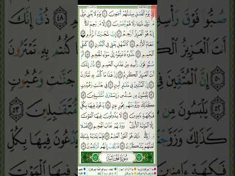 سورة الجاثية مكتوبة سعد الغامدي رواية حفص عن عاصم       