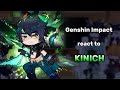 Genshin impact reacts to Kinich || gacha club || 1/?? || + Kachina Vs Mualani || Genshin Impact