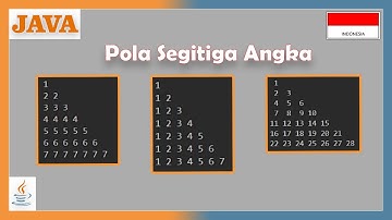 Program JAVA Pola Segitiga Angka