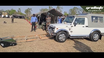 Pulling a Military Vehicle using Gridbots HAWK