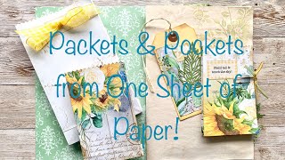 Packets &amp; Pockets from a Sheet of Paper!