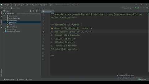 18. Operators in Python
