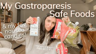 my current gastroparesis safe foods & favorite nausea candies!