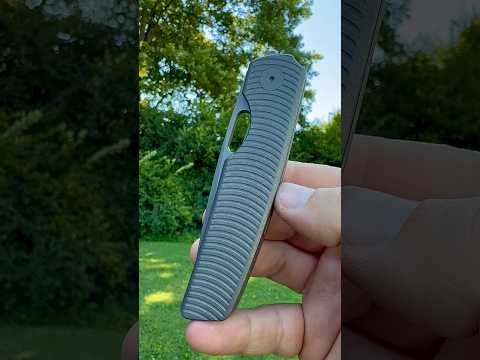 BergBlades Sweeney V2 Stonewashed Swirl Textured Titanium Magnacut! Traditionalpocketknives.com