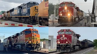 Railfanning South Houston ft Flared CSX MAC, CP ACU, NS, CP AC44 w/ P3A, UP 1111, H2 Gevo & more!!!!