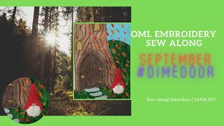 September #dimedoor sewalong - ITH in the hoop gnome door!