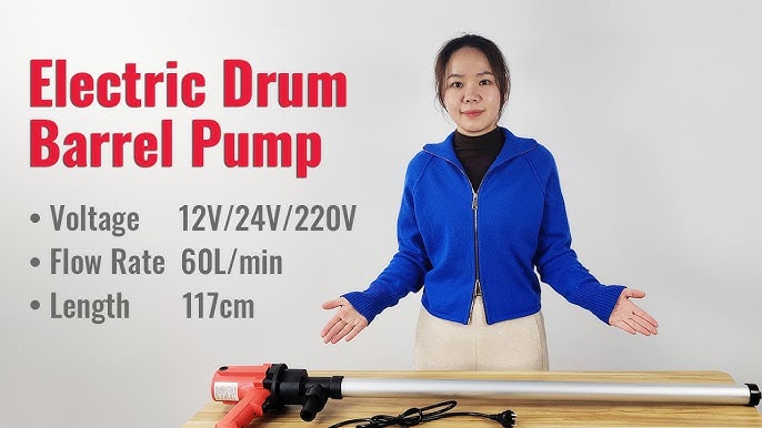 Pompe électrique vide-fût FP60, 880 W, 1 l/s, TecMaschin