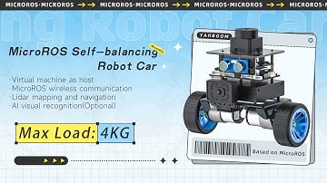 MicroROS Self-balancing Robot Car Support 4KG Load(Standard/Vision version)