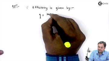 Problem 1 on Load Effort, Mechanical Advantage, Velocity ratio & Efficiency - Engineering Mechanics