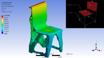 ✅💯✅ Ansys Structural Project # 2 : FEM Analysis of Chair
