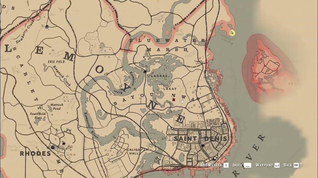 Интерактивная карта Red Dead Redemption 2 от IGN