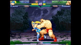 Street Fighter Alpha 3 - R. Mika Playthrough