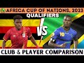 Uganda Vs Tanzania | AFCON Qualifiers, 2023 | Club & Player Comparison