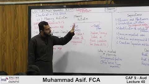 CAF 9 | Audit and Assurance | Lecture #40 | By Muhammad Asif