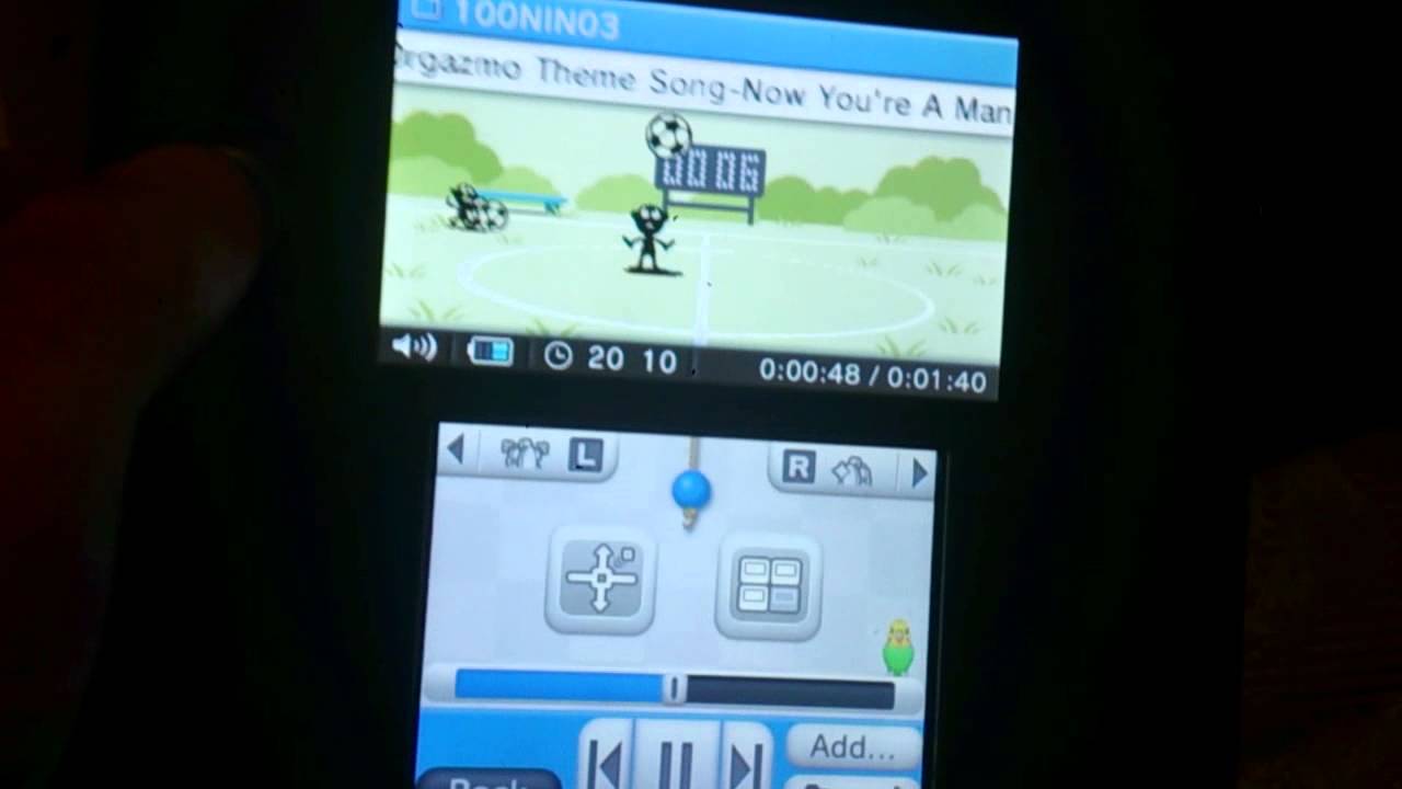 Nintendo 2/3DS hidden Game and Watch style game. - YouTube