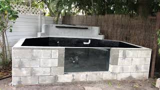 DIY pond 1100 gallon above ground construction. PART 4 of 5.  February 5, 2021