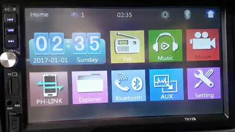 Head Unit : How to play audio only in Double din 7012B video