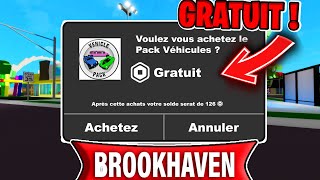 COMMENT OBTENIR LE PACK VÉHICULES SUR BROOKHAVEN GRATUIT  ?  2023 ! (Hack)