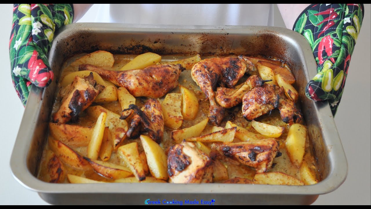 Perfect Greek Roast Lemony Chicken & Potatoes - Τέλειο, ζουμερό,Λεμονάτο Κοτόπουλο & Πατάτες Φούρνου | Greek Cooking Made Easy