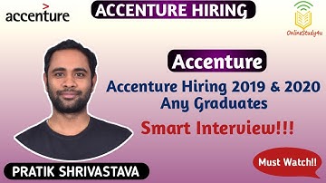 Accenture Hiring 2019 & 2020 | Smart Interview while Applying | Steps to Apply |