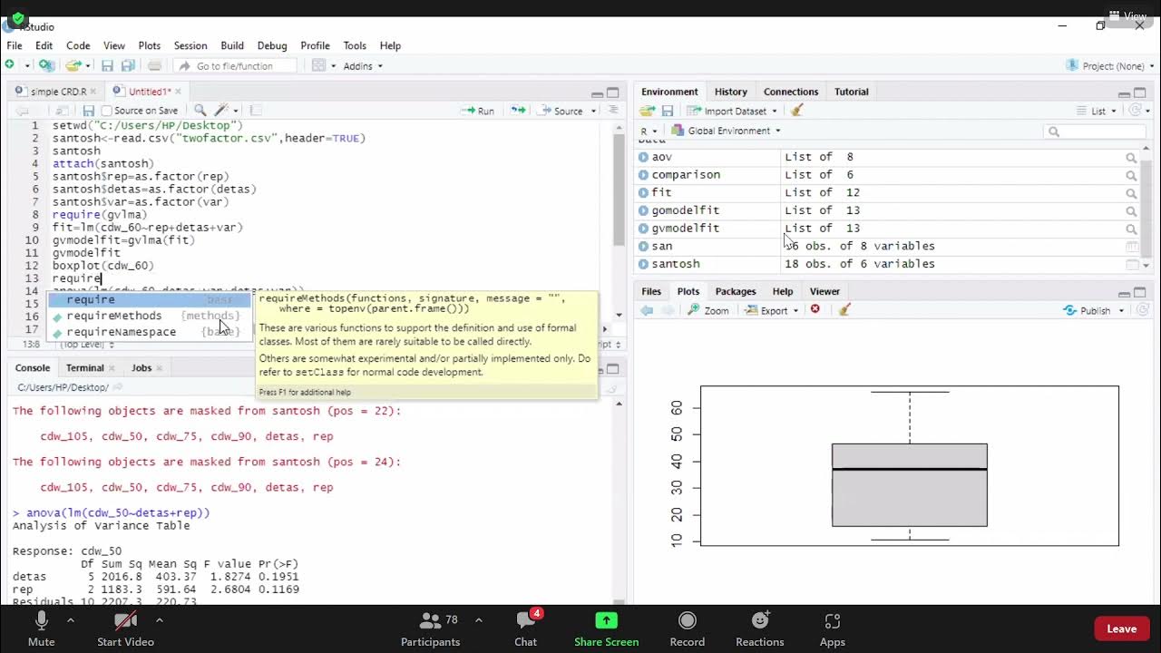 R studio analysis for researchers || part 3 - YouTube
