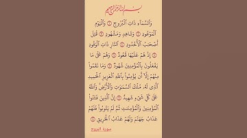 القرآن الكريم سورة البروج هشام الهراز #القرآن_الكريم #راحة_نفسية #اطمئن