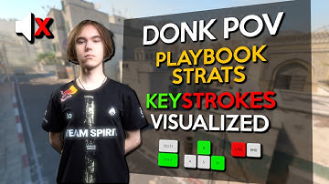 🔥DONK POV in DUST2! (KEYSTROKES VISUALIZED) - FACEIT GAMEPLAY | CS2 POV