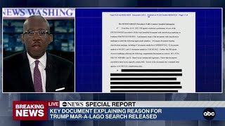 ABC News Special Report: Heavily redacted affidavit in Trump Mar-a-Lago search released