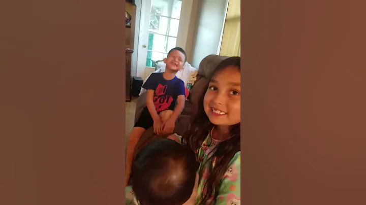 My brother crying in the video