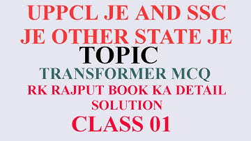 Transformer mcq ( RK RAJPUT) CLASS 01