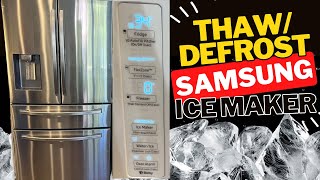 HOW TO Make SAMSUNG Ice Maker Start Making Ice Again!