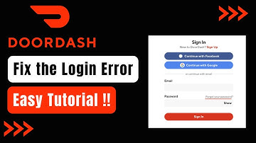 DoorDash Login Error - Dasher Login Error ! [EASY SOLUTION]