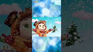 🎄Ten Little Snowflakes  | Christmas #Shorts Nursery Rhymes & Christmas Songs | Dave And Ava 🎄