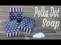 Polka Dot cold process soap making tutorial. Soap Challenge Club.