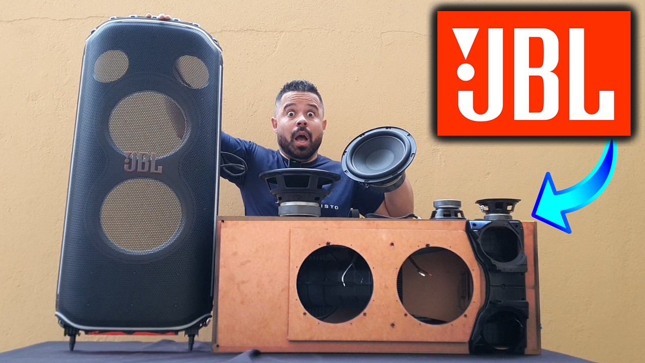 🟢 Desmontei a JBL PARTYBOX ULTIMATE toda para medir o TAMANHO dos ÍMÃS dos autofalante de GRAVE DELA