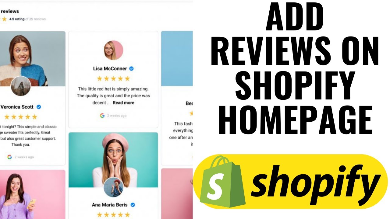 HOW TO ADD REVIEWS ON SHOPIFY HOMEPAGE 2024 - YouTube
